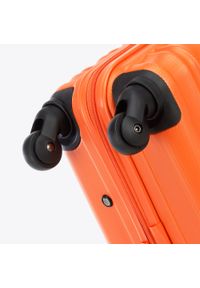 Wittchen - Średnia walizka z ABS-u z żebrowaniem pomarańczowa. Kolor: pomarańczowy. Materiał: guma #2