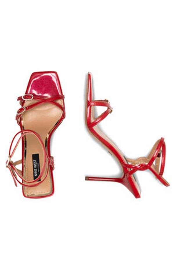 Nine West Sandały ZL23014CC Czerwony. Kolor: czerwony. Materiał: syntetyk