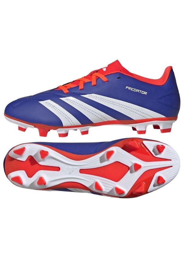 Adidas - Buty piłkarskie adidas Predator Club FxG IF6344 niebieskie. Zapięcie: sznurówki. Kolor: niebieski. Materiał: syntetyk, guma. Sport: piłka nożna