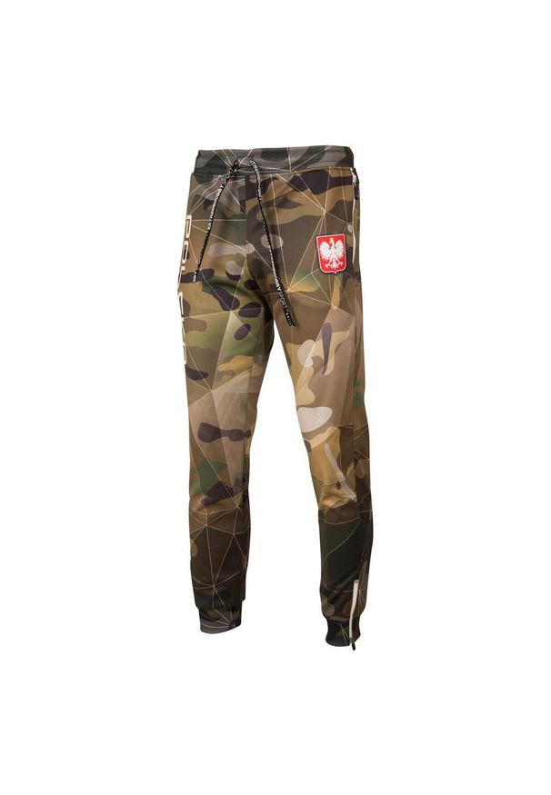 EXTREME HOBBY - Dres sportowy męski Extreme Hobby POLSKA CAMO. Kolor: brązowy, zielony, wielokolorowy. Materiał: poliester, dresówka