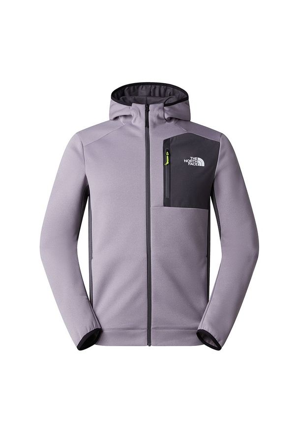 Bluza męska The North Face Mountain Athletics 0A8DY7GOJ1 - szara. Kolor: szary. Materiał: polar, poliester. Wzór: aplikacja