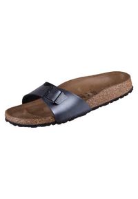 Klapki damskie Birkenstock Madrid. Kolor: czarny. Materiał: syntetyk, materiał