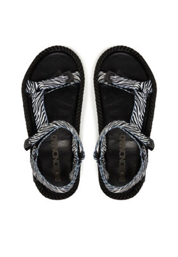 Bohonomad Sandały Miami Elastic MIA.20-ZEB Biały. Kolor: biały. Materiał: skóra