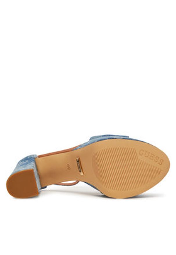 Guess Sandały FLJSE2 FAL03 Niebieski. Kolor: niebieski. Materiał: skóra