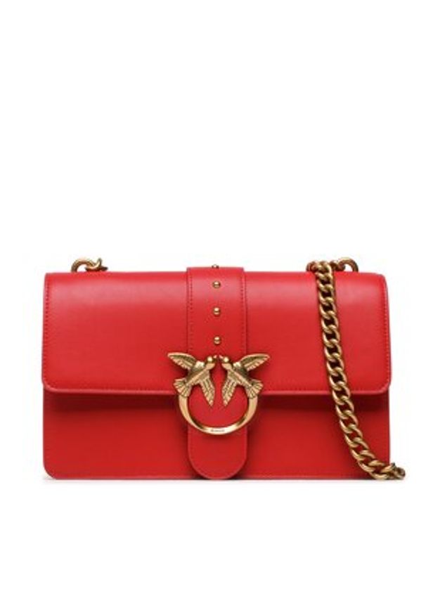 Torebka Pinko - Love One Classic C PE 23 PLTT 100051 A0F1 Red R41Q. Kolor: czerwony. Materiał: skórzane. Styl: wizytowy