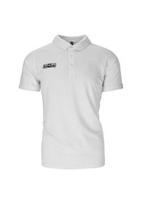 Koszulka polo KEEZA Draco z krótkim rękawem. Typ kołnierza: polo. Kolor: biały. Długość rękawa: krótki rękaw. Długość: krótkie. Sport: piłka nożna