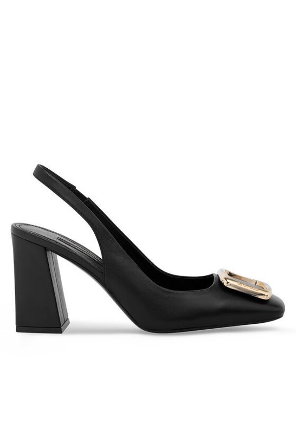 Gino Rossi - GINO ROSSI Czółenka SILVA-SL2275-1 Czarny. Kolor: czarny. Materiał: skóra