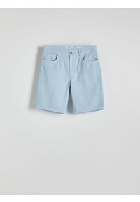 Reserved - Jeansowe szorty regular fit - niebieski. Kolor: niebieski. Materiał: jeans