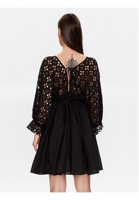 Iconique Sukienka letnia IC23 019 Czarny Regular Fit. Kolor: czarny. Materiał: bawełna. Sezon: lato #5