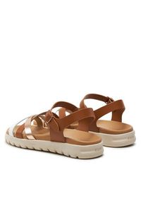 Geox Sandały J Sandal Soleima Gir J45GSA 043CF C6A7F D Brązowy. Kolor: brązowy. Materiał: skóra #4