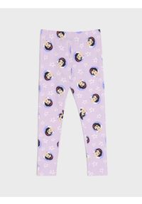 Sinsay - Legginsy Disney Princesses - fioletowy. Kolor: fioletowy. Wzór: motyw z bajki