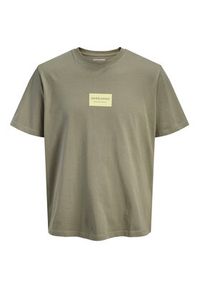 Jack & Jones T-Shirt Frank 12288092 Brązowy Relaxed Fit. Kolor: brązowy. Materiał: bawełna #7