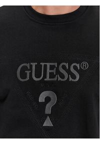 Guess Bluza Stitched M4RQ15 KBK32 Czarny Regular Fit. Kolor: czarny. Materiał: bawełna, syntetyk