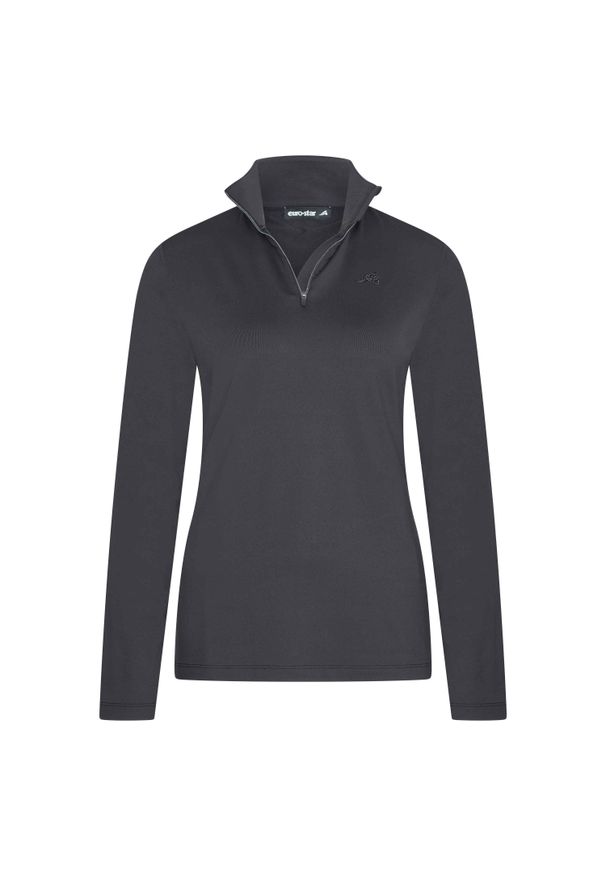 EURO-STAR - Damska koszulka jeździecka z długim rękawem Euro-Star Olivia. Kolor: czarny. Długość rękawa: długi rękaw. Długość: długie