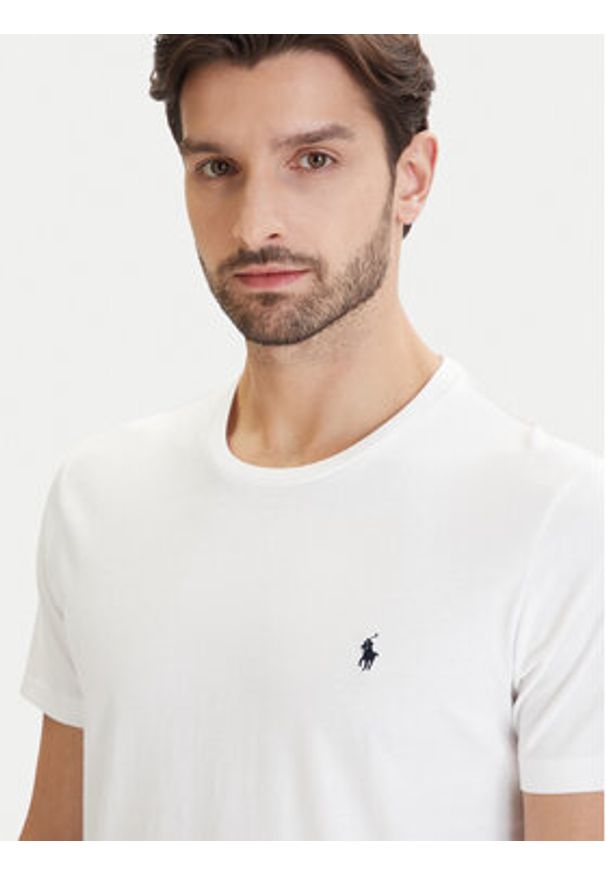 Polo Ralph Lauren T-Shirt 714844756005 Biały Regular Fit. Typ kołnierza: polo. Kolor: biały. Materiał: bawełna