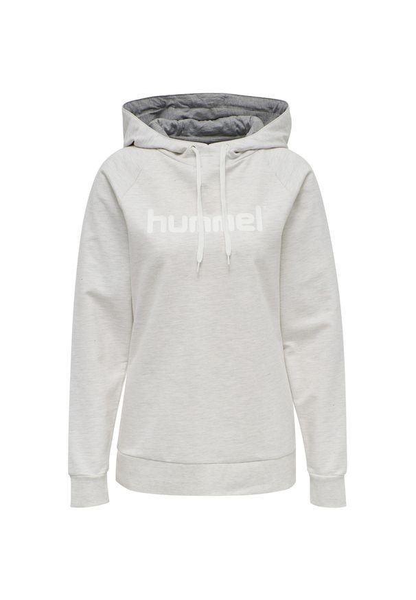 Damska bluza z kapturem Hummel Hmlgo Logo. Typ kołnierza: kaptur. Kolor: szary, beżowy, wielokolorowy. Materiał: polar. Sport: piłka ręczna
