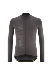MAVIC - Dżersej z długim rękawem Mavic Aksium. Kolor: szary. Materiał: jersey. Długość rękawa: długi rękaw. Długość: długie. Sport: kolarstwo #1