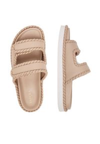 Badura Klapki BURDOCK-124AL0955 Beżowy. Kolor: beżowy. Materiał: skóra #7