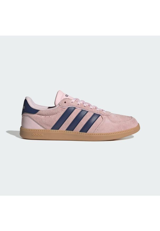 Adidas - Buty Breaknet Sleek. Kolor: brązowy, niebieski, wielokolorowy, różowy. Wzór: gładki. Styl: klasyczny, sportowy