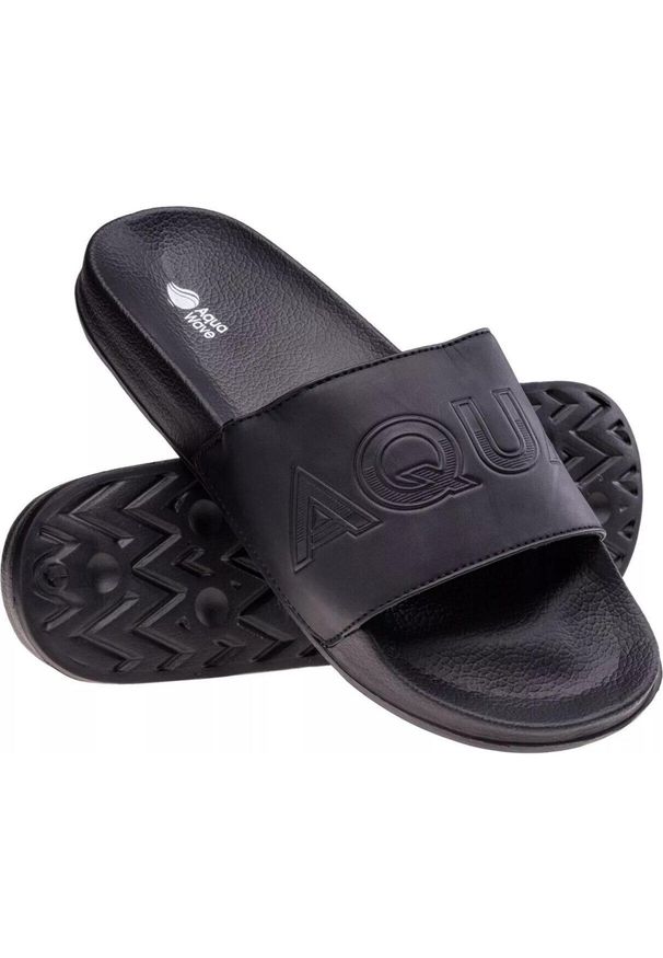 AquaWave - Klapki plażowe męskie Aquawave Superwave. Okazja: na plażę. Kolor: czarny. Sport: pływanie
