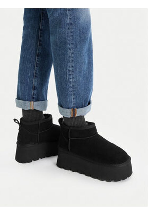 Badura Śniegowce EO-ANGEL-TS6279-01 Czarny. Kolor: czarny. Materiał: zamsz, skóra