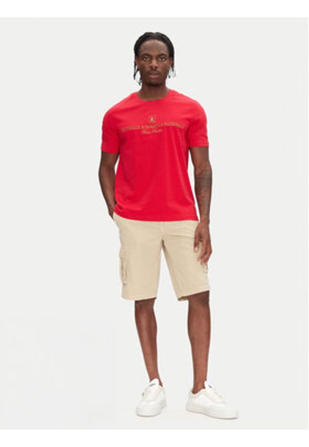 Aeronautica Militare Szorty materiałowe 251BE066CT1122 Beżowy Regular Fit. Kolor: beżowy. Materiał: bawełna