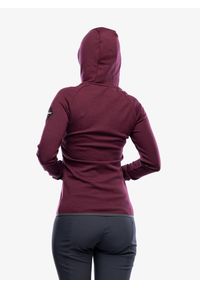 SENSOR - Bluza z kapturem damska Sensor Merino Up Fleece Hooded. Typ kołnierza: kaptur. Kolor: czerwony