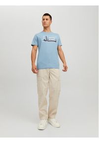 Jack & Jones - Jack&Jones T-Shirt Logan 12228078 Błękitny Standard Fit. Kolor: niebieski. Materiał: bawełna #6