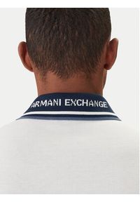 Armani Exchange Polo XM002350 AF10366 U0009 Biały Regular Fit. Typ kołnierza: polo. Kolor: biały. Materiał: bawełna #5