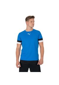 Puma - Koszulka piłkarska męska PUMA teamRISE Jersey. Kolor: niebieski, wielokolorowy, czarny. Materiał: poliester. Sport: piłka nożna