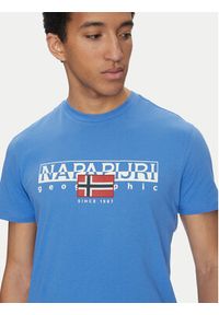 Napapijri T-Shirt S-Aylmer NP0A4HTO Niebieski Regular Fit. Kolor: niebieski. Materiał: bawełna #2