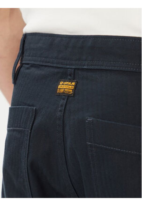 G-Star RAW - G-Star Raw Szorty materiałowe D28958-E514 Granatowy Relaxed Fit. Kolor: niebieski. Materiał: bawełna