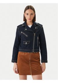 Morgan Kurtka jeansowa 261-VSOUBIA Granatowy Oversize. Kolor: niebieski. Materiał: bawełna #1