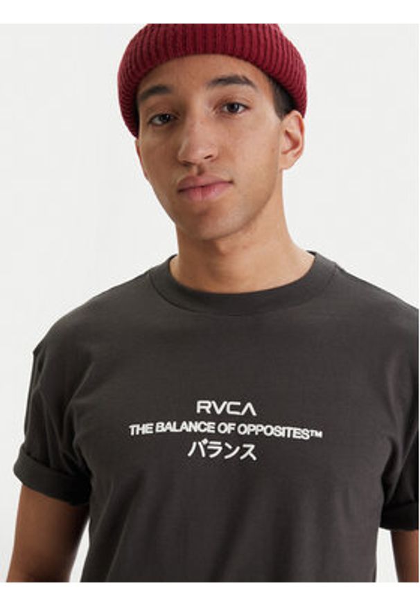 RVCA T-Shirt Signal EVYZT00300 Czarny Relaxed Fit. Kolor: czarny. Materiał: bawełna