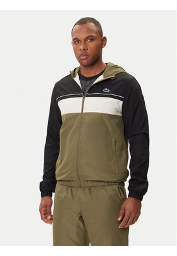 Lacoste Dres WH2661 Khaki Regular Fit. Kolor: brązowy. Materiał: syntetyk