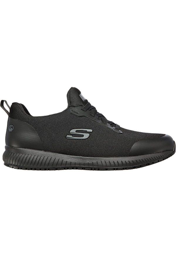 skechers - Adidasy Skechers Squad Sr, Mężczyźni. Kolor: czarny. Materiał: tkanina, syntetyk