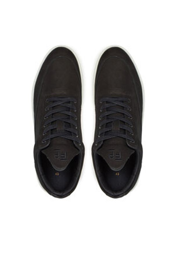 Filling Pieces Sneakersy Low Top Ripple 25122841861 Czarny. Kolor: czarny. Materiał: nubuk, skóra