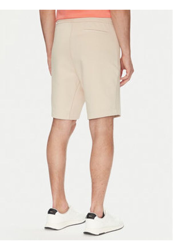 BOSS Szorty sportowe Headlo 50537199 Beżowy Regular Fit. Kolor: beżowy. Materiał: bawełna. Styl: sportowy