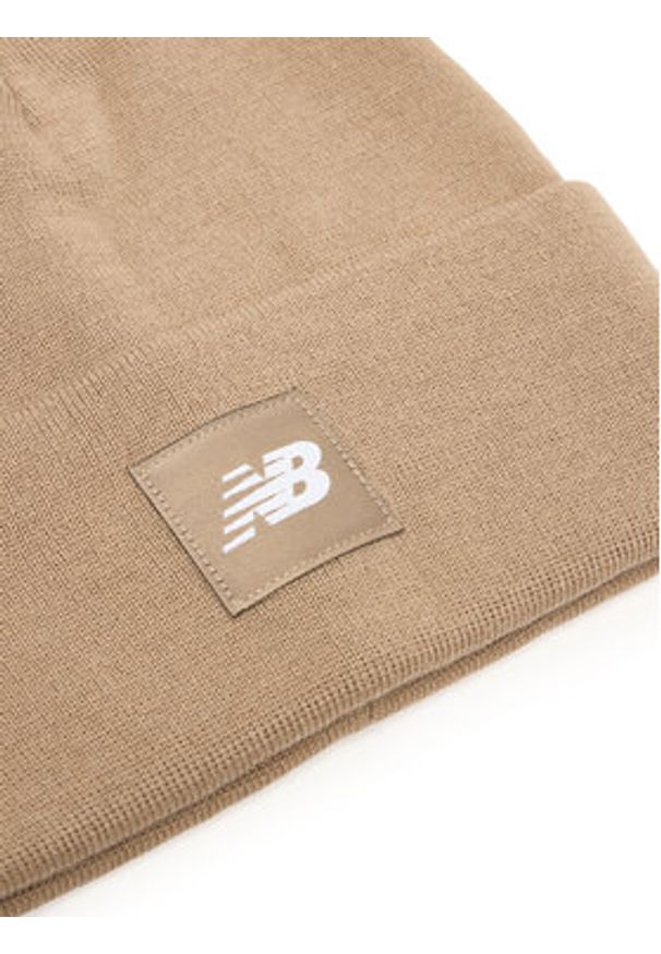 New Balance Czapka LAH13034SOT Beżowy. Kolor: beżowy. Materiał: materiał