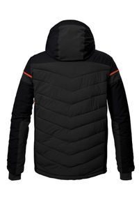 Killtec - Kurtka narciarska pikowana z odpinanym kapturem rozpinana na zamek męska. Kolor: szary. Sezon: zima. Sport: narciarstwo #2