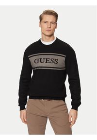 Guess Sweter M5RR13 Z3KK2 Czarny Regular Fit. Kolor: czarny. Materiał: syntetyk #1