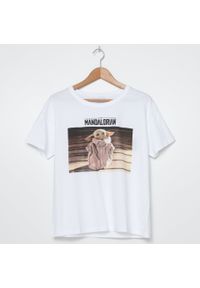 House - Koszulka z nadrukiem The Mandalorian - Biały. Kolor: biały. Wzór: nadruk #1