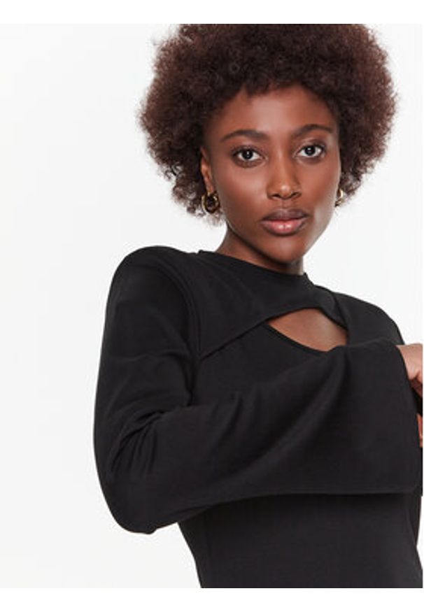 GESTUZ - Gestuz Sukienka codzienna Anka 10906826 Czarny Slim Fit. Okazja: na co dzień. Kolor: czarny. Materiał: wiskoza. Typ sukienki: proste. Styl: casual