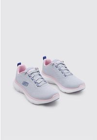 skechers - Buty do chodzenia damskie Skechers Flex Appeal 4.0. Kolor: niebieski. Materiał: materiał, syntetyk. Szerokość cholewki: normalna. Sport: turystyka piesza