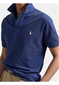 Polo Ralph Lauren Polo 710536856460 Niebieski Slim Fit. Typ kołnierza: polo. Kolor: niebieski. Materiał: bawełna #3