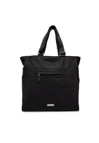 Calvin Klein Torba Sleek Pocket Tote LV04D3340G Czarny. Kolor: czarny. Materiał: materiał #1