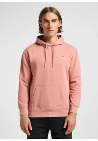 Lee - LEE MĘSKA BLUZA Z KAPTUREM LEE PLAIN HOODIE SEPIA 112363883. Typ kołnierza: kaptur. Kolor: brązowy #1