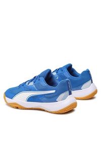 Puma Buty halowe Solarflash Jr II 106883 03 Niebieski. Kolor: niebieski. Materiał: skóra