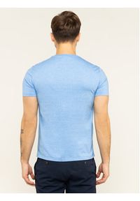 Polo Ralph Lauren T-Shirt 710740727 Błękitny Slim Fit. Typ kołnierza: polo. Kolor: niebieski. Materiał: bawełna #4