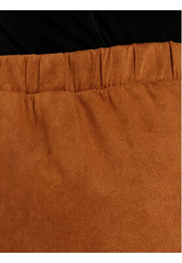 JDY Spódnica z imitacji skóry Sif 15347600 Brązowy Regular Fit. Kolor: brązowy. Materiał: skóra